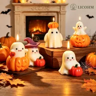 LICOHM Ghost Pumpkin Scented Candle‑Halloween Aroma Candle — image 1