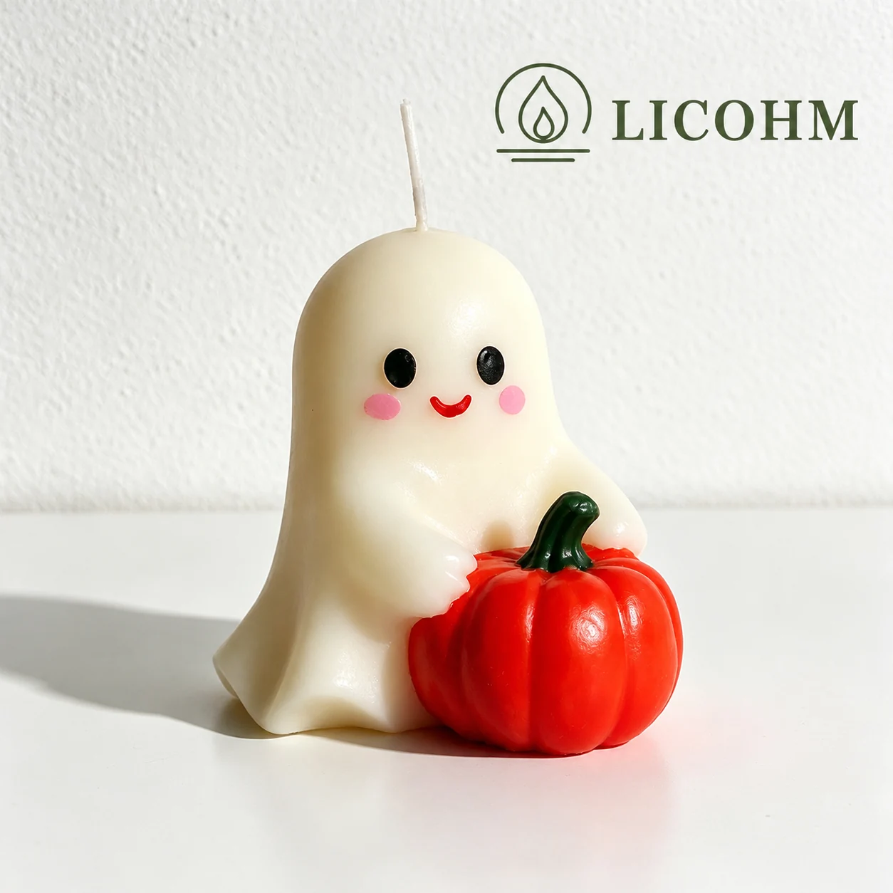 LICOHM Ghost Pumpkin Scented Candle‑Halloween Aroma Candle