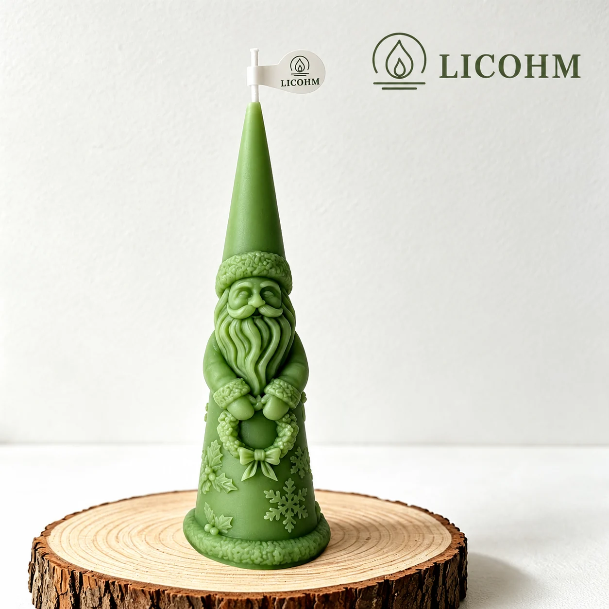 LICOHM Christmas Tree and Santa Candle - Holiday Designs