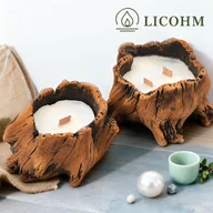LICOHM Faux Wood Candle - Six Stump Vessel Styles — image 1