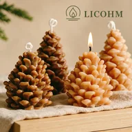 LICOHM Pinecone Scented Candle - Overlapping Scales In Two Rounded Profiles — image 1
