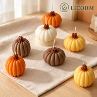 LICOHM Pumpkin Scented Candle‑Fall Harvest Home Table Decor — image 1