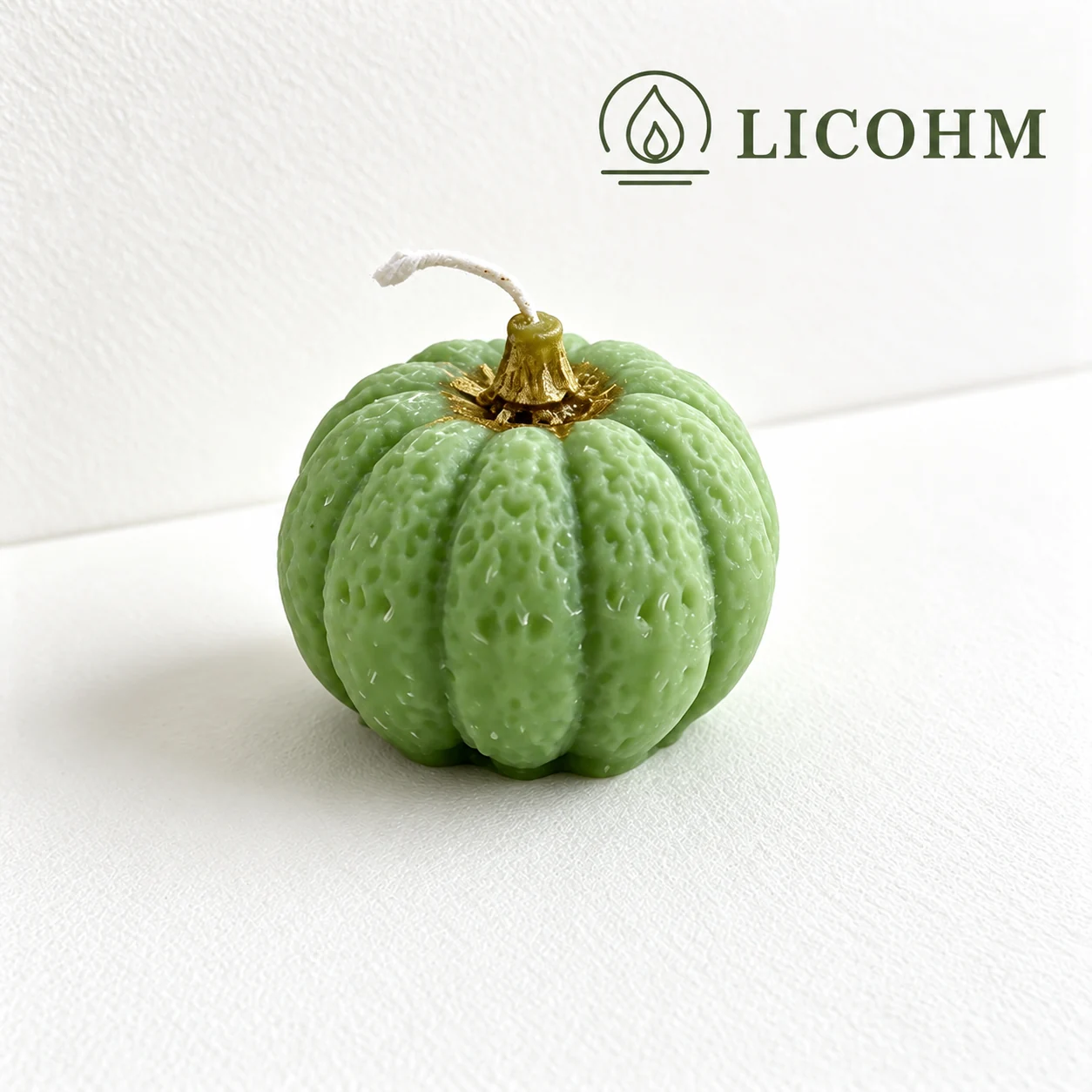 LICOHM Pumpkin‑Shaped Halloween Scented Candle‑Fall Harvest Table Decor