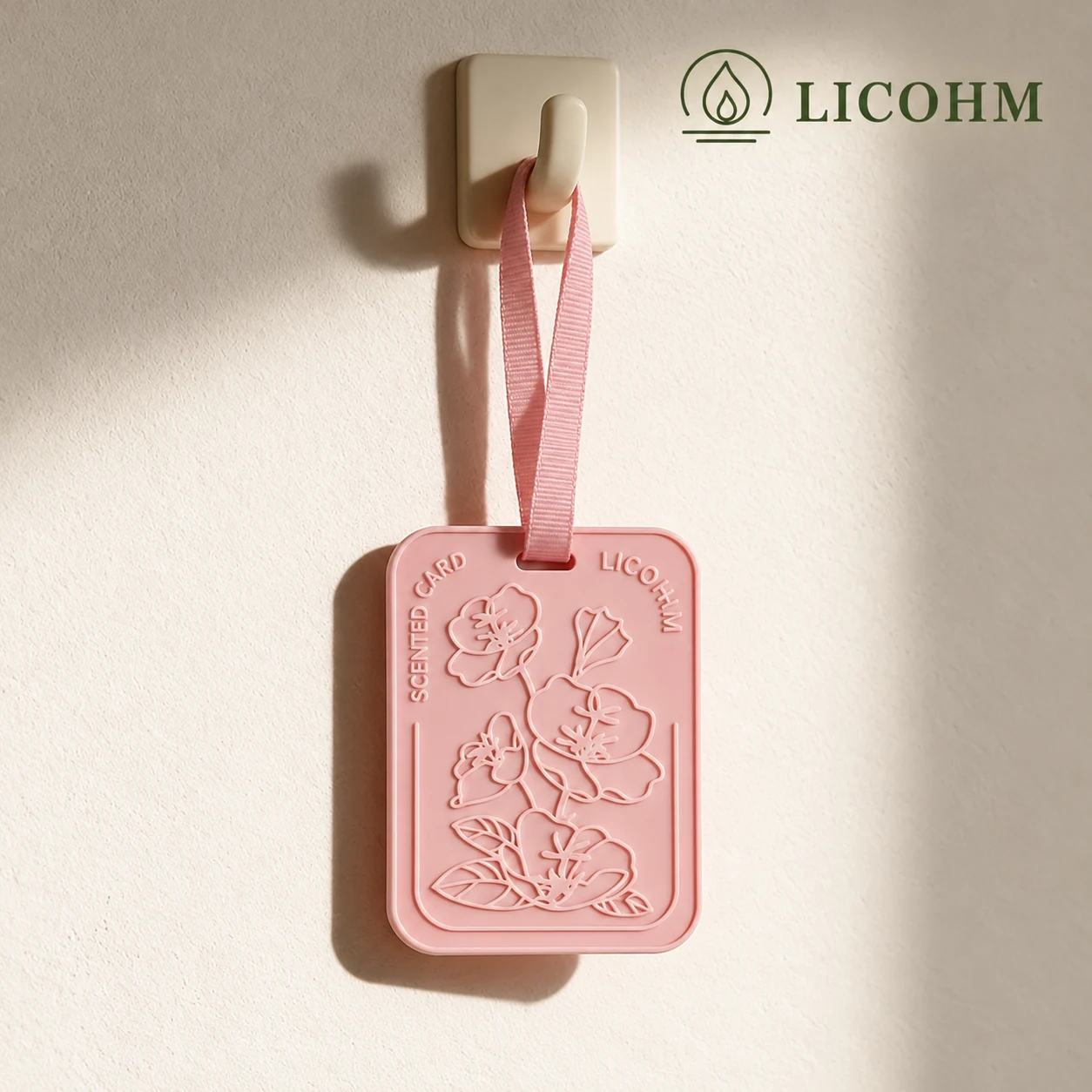 LICOHM Embossed Floral Scented Card - Wardrobe & Car Air Freshener