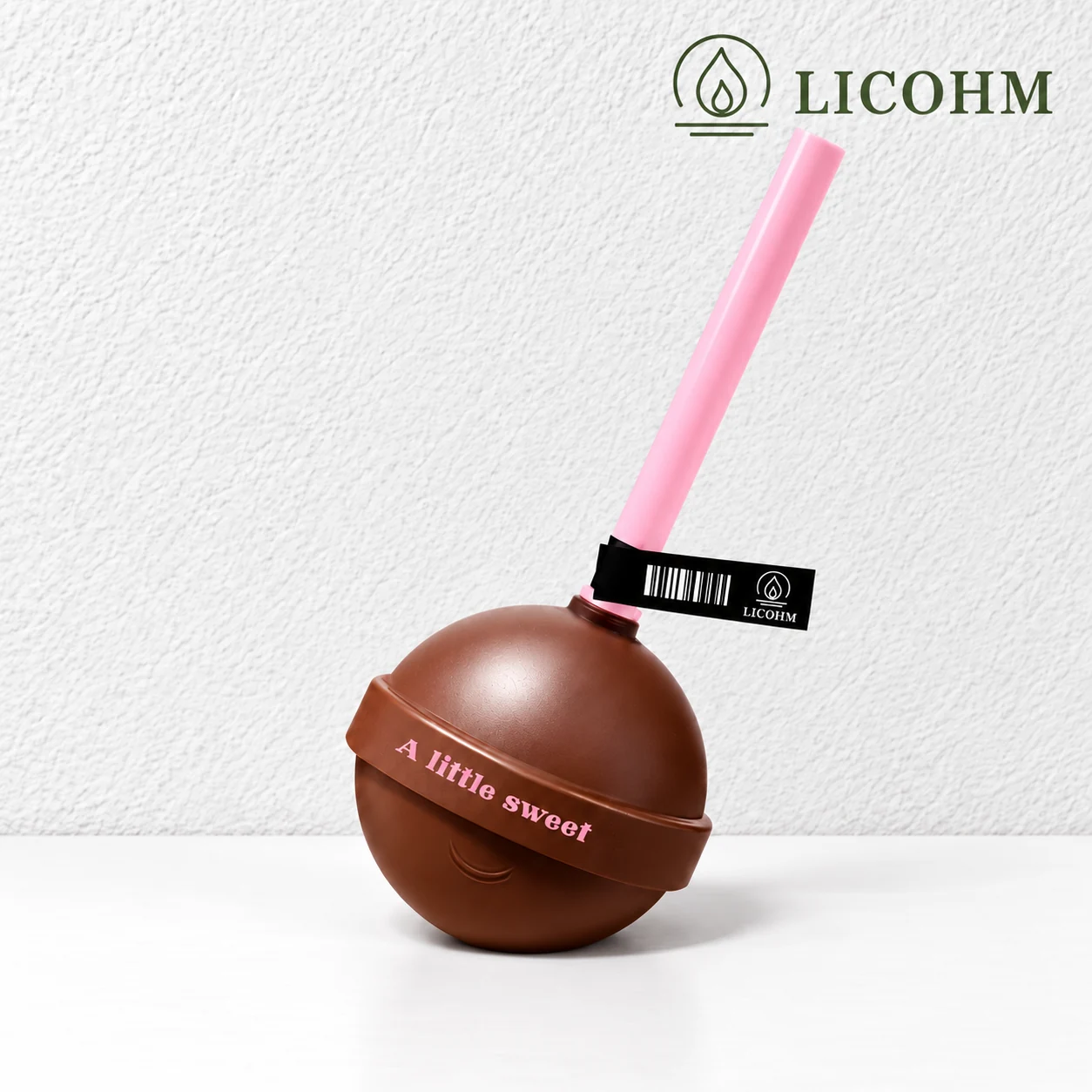 LICOHM Lollipop Air Freshener - Rounded Body and Contrasting Decorative Stick