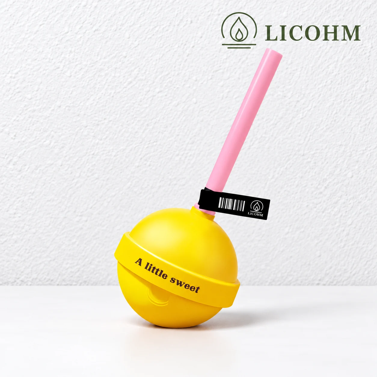 LICOHM Lollipop Air Freshener - Rounded Body and Contrasting Decorative Stick