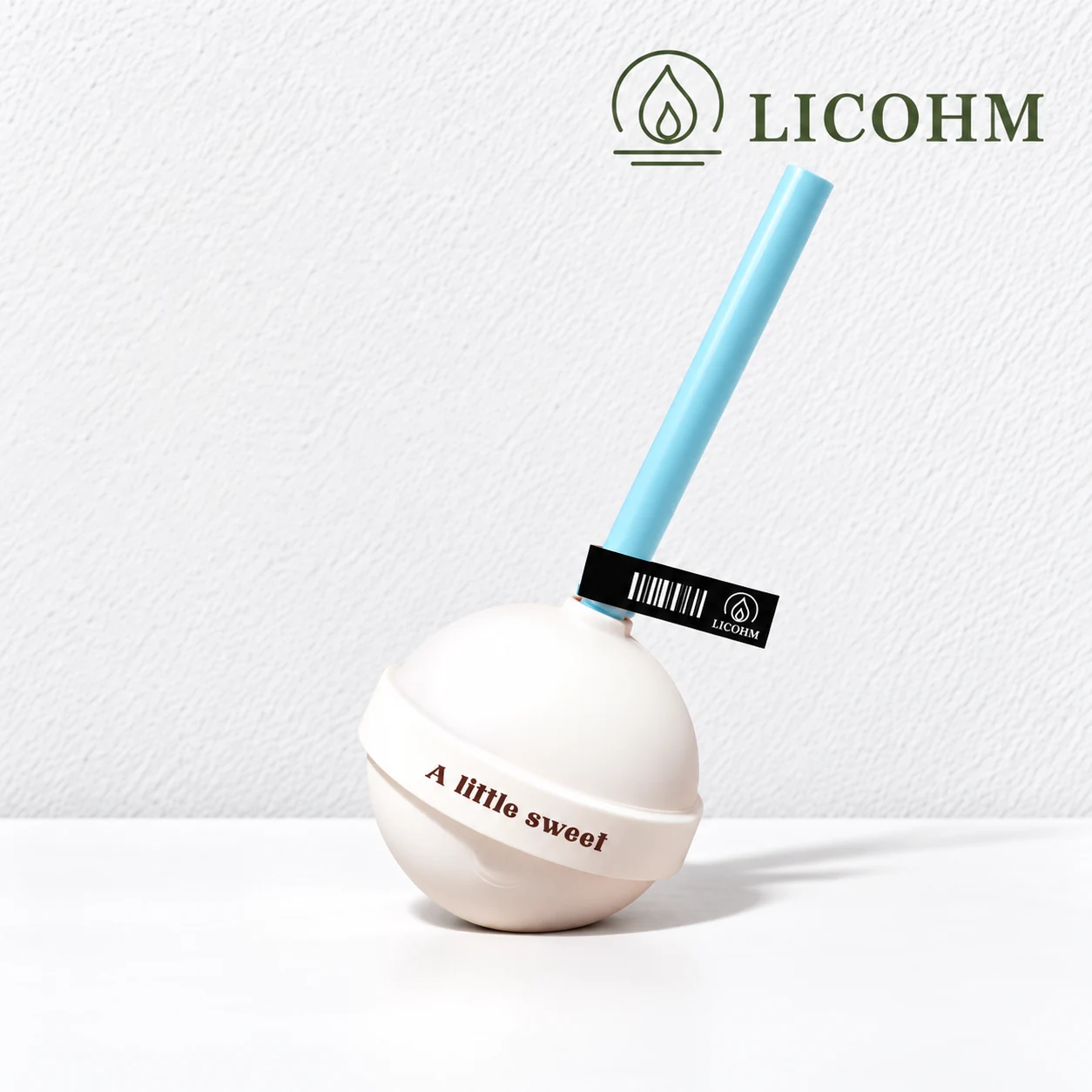 LICOHM Lollipop Air Freshener - Rounded Body and Contrasting Decorative Stick