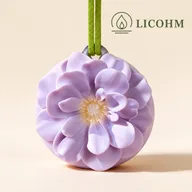 LICOHM Scented Plaster Tablet - 3D Begonia Flower Relief Pendant — image 2
