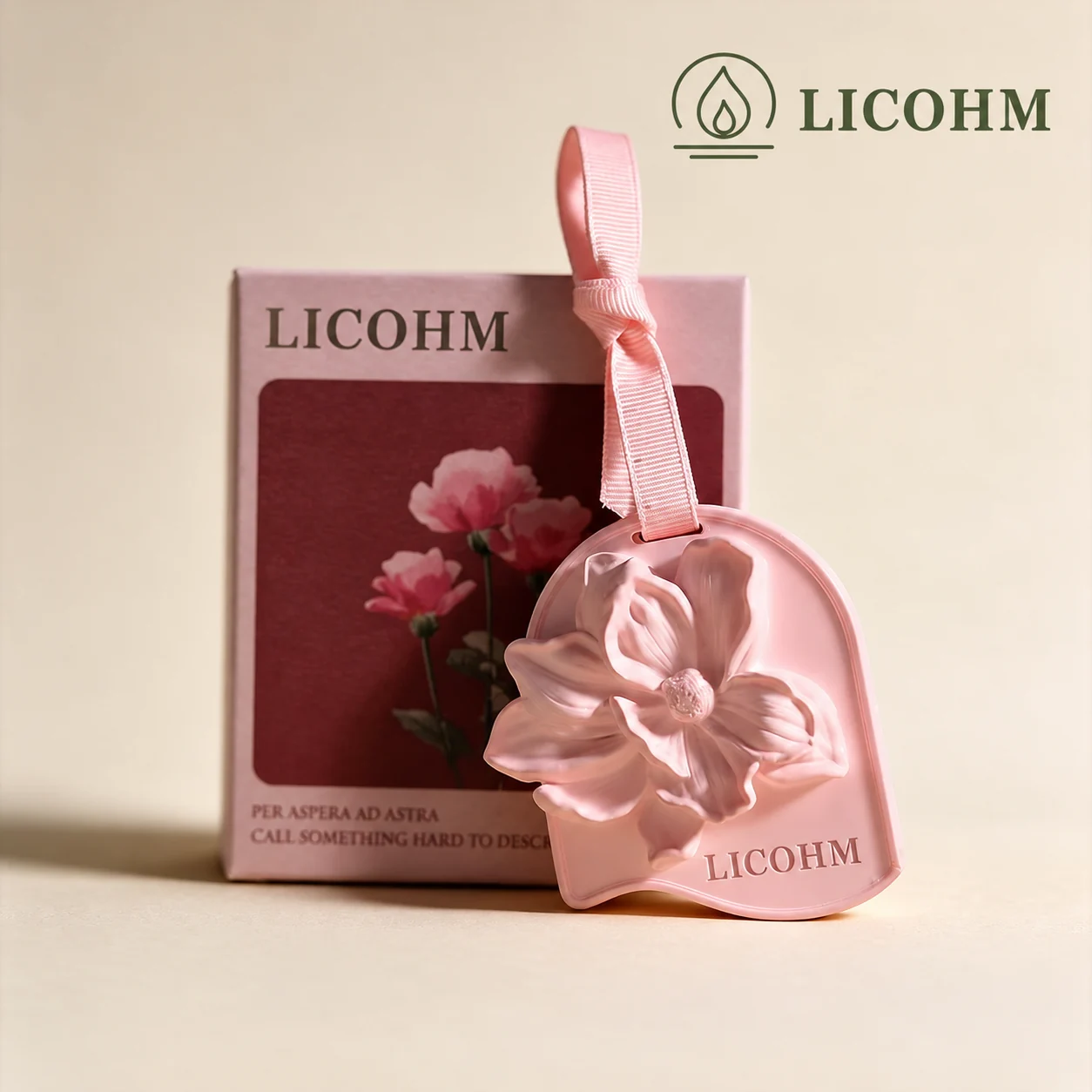 LICOHM Scented Plaster Tablet - Floral Relief Aromatherapy Pendant